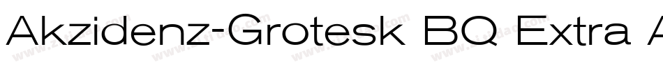 Akzidenz-Grotesk BQ Extra Alt字体转换